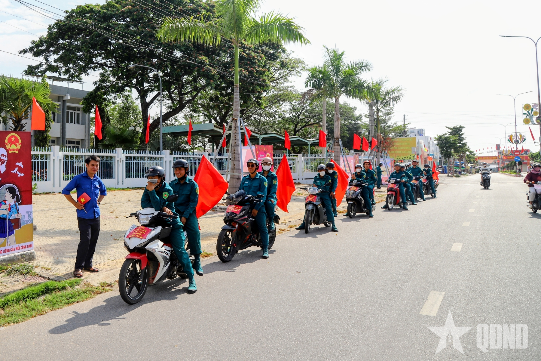 Ninh Phước (Khánh Hòa): Tuyên truyền, diễu hành cổ động bầu cử